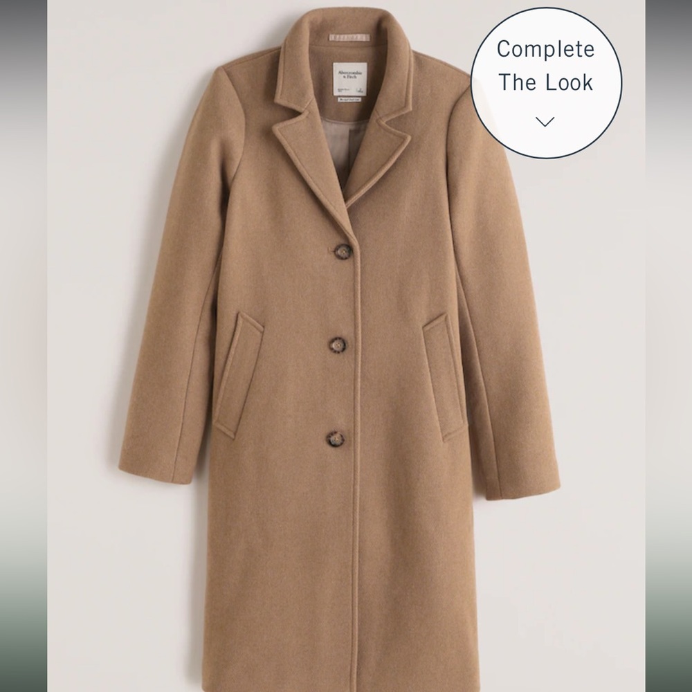 Abercrombie Camel Dad Coat